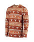 ფოტო #3 პროდუქტის Men's Texas Orange Texas Longhorns Ugly Sweater Knit Long Sleeve Top and Pant Set