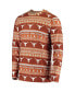 Men's Texas Orange Texas Longhorns Ugly Sweater Knit Long Sleeve Top and Pant Set