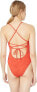 Фото #2 товара Lucky Brand 189113 Womens One Piece Swimwear Tie-back Hot Coral Size Large