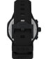 ფოტო #4 პროდუქტის UFC Men's King Analog Black Silicone Watch, 45mm