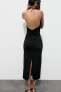 Фото #10 товара Платье с горловиной халтер и открытой спиной ZARA