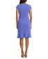 ფოტო #2 პროდუქტის Women's Rosette Flounce Faux-Wrap Dress