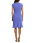 Women's Rosette Flounce Faux-Wrap Dress