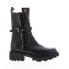 Фото #1 товара A.S.98 Hallsey A54202-101 Womens Black Leather Hook & Loop Mid Calf Boots 6