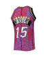 Фото #2 товара Men's Vince Carter Purple Toronto Raptors Hardwood Classics 1998-99 Lunar New Year Swingman Jersey