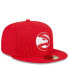 Фото #4 товара Men's Red Atlanta Hawks 2023 NBA Draft 59FIFTY Fitted Hat