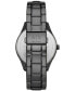 ფოტო #3 პროდუქტის Men's Dante Multifunction Black Stainless Steel Watch 42mm and Bracelet Set