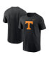 Фото #1 товара Men's Black Tennessee Volunteers Primetime Evergreen Logo T-Shirt