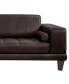 Фото #3 товара Wynne 94" Genuine Leather with Wood Legs in Contemporary Sofa