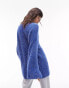 Фото #8 товара Topshop knitted tinsel oversized jumper in blue