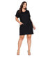 ფოტო #1 პროდუქტის Plus Size Mia Everyday T-Shirt Dress