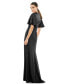 Фото #2 товара Women's Ieena Flounce Sleeve V Neck Trumpet Gown