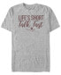 Фото #1 товара Men's Gilmore Girls TV Life's Short Talk Fast Short Sleeve T-shirt
