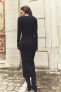 Фото #3 товара Платье трикотажное "Knit fitted square-neck dress" от ZARA.