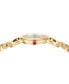 ფოტო #2 პროდუქტის Salvatore Women's Swiss Gold Ion Plated Stainless Steel Stud Link Bracelet Watch 25mm