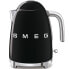 Фото #1 товара SMEG electric kettle KLF03BLEU (Black) - 1.7 L - 2400 W - Black - Plastic - Stainless steel - Water level indicator - Overheat protection