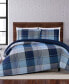 Фото #1 товара Trey Plaid Twin XL Duvet Set