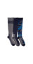 Фото #1 товара Men's 3 Pack Nylon Compression Knee-High Socks
