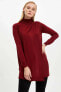 Kadın Bordo Balıkçı Yaka Triko Tunik H6022AZ.19WN.BR115