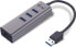 Фото #2 товара USB-концентратор USB I-TEC 1x RJ-45 + 3x USB-A 3.0 (U3METALG3HUB)