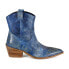 Фото #1 товара Diba True Rave Lion Western Pull On Pointed Toe Booties Womens Blue Casual Boots