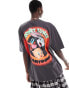 ASOS DESIGN unisex oversized license tee with Looney Tunes back print in charcoal