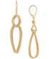 ფოტო #1 პროდუქტის Triple-Row Twist Double Drop Earrings in 10k Gold