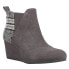 Фото #2 товара TOMS Kelsey Wedge Round Toe Booties Womens Grey Casual Boots 10018916T