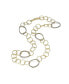 ფოტო #1 პროდუქტის Sterling Silver 14K Gold Plated Round Trinkets Clear Cubic Zirconia Accent Necklace