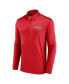 Men's Red Washington Capitals Underdog Mindset Quarter-Zip Jacket