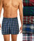 Men's 5-Pk. Ultimate® FreshIQ® Tartan Print Woven Boxers