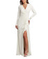 ფოტო #2 პროდუქტის Women's Kleiman Cascading Drape Gown