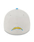 Фото #5 товара Men's Stone, Powder Blue Los Angeles Chargers 2023 NFL Draft 39THIRTY Flex Hat