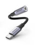 Ugreen 80154 - Black - Grey - USB C - 3.5mm - Male - Female - 1 pc(s)