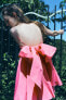 Фото #2 товара Платье из тафты с бантом ZARA
