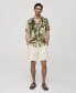 Фото #7 товара Men's Flowy Hawaiian Print Shirt