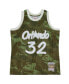 Men's Shaquille O'Neal Camo Orlando Magic Hardwood Classics 1994/95 Ghost Green Swingman Jersey