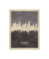 Фото #1 товара Michael Tompsett Los Angeles California Skyline Gray Canvas Art - 20" x 25"