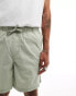 Jack & Jones chino shorts with drawstring waist shorts in grey