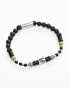 Classics 77 palm hulu beaded bracelet in black