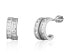 Delicate silver hoop earrings with zircons SVLE1802XH2BI00