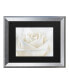 Фото #1 товара Cora Niele Pure White Rose Matted Framed Art - 16" x 20"