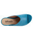 Фото #8 товара Softwalk Parker S2003-462 Womens Blue Wide Leather Heeled Sandals Shoes 6.5
