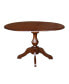 42" Round Dual Drop Leaf Pedestal Table