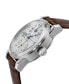 ფოტო #2 პროდუქტის Men's Gramercy Brown Leather Watch 39mm