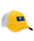Фото #3 товара Men's Gold, White Buffalo Sabres Authentic Pro Rink Trucker Snapback Hat