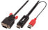 Lindy 41457 - 0.1 m - VGA (D-Sub) - HDMI + USB - Male - Male - Black