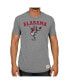 Фото #1 товара Men's Heathered Gray Alabama Crimson Tide Vintage-Like Punting Big Al Tri-Blend T-shirt