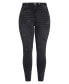 Фото #2 товара Plus Size Harley D Ring Skinny Jean