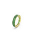 Фото #4 товара Crystal Baguette Cut Green Matrix Ring